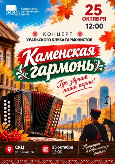 Концерт уральского клуба гармонистов «Каменская гармонь»