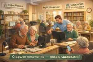 Старшее поколение онлайн: библиотеки учат цифровой грамотности
